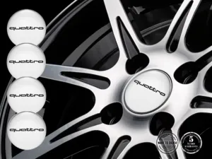 Audi Emblemas de Rueda Edición Etiquetas Resina Personalizadas